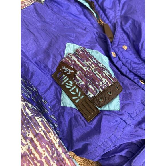 Vintage Kaelin Ski Suit Women’s Small Retro Style Blue Purple - Picture 4 of 6